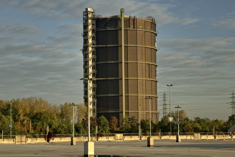 Auf dem Foto sieht man den Gasometer in Oberhausen