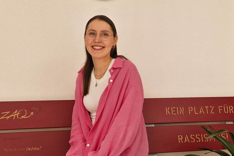 Das Foto zeigt ein Portrait von Christin Krahe