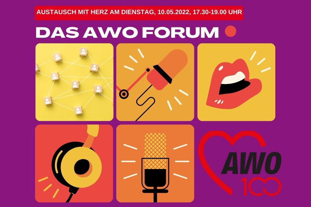 Das Foto zeigt die Einladung zum AWO Forum am 10.05.2022